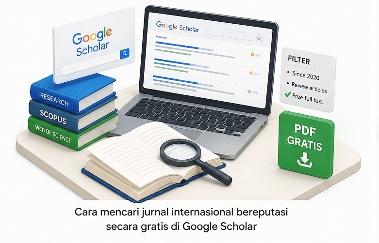 Cara mencari jurnal internasional bereputasi secara gratis di Google Scholar