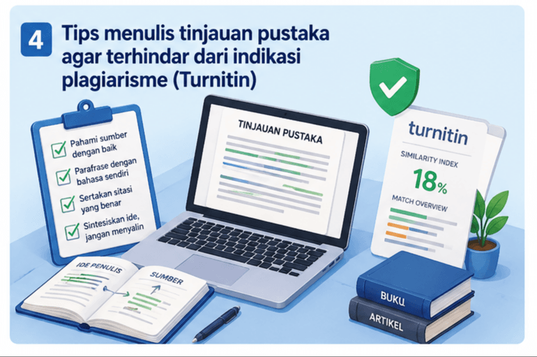 Tips menulis tinjauan pustaka agar terhindar dari indikasi plagiarisme (Turnitin)