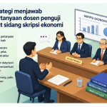 Strategi menjawab pertanyaan dosen penguji saat sidang skripsi ekonomi
