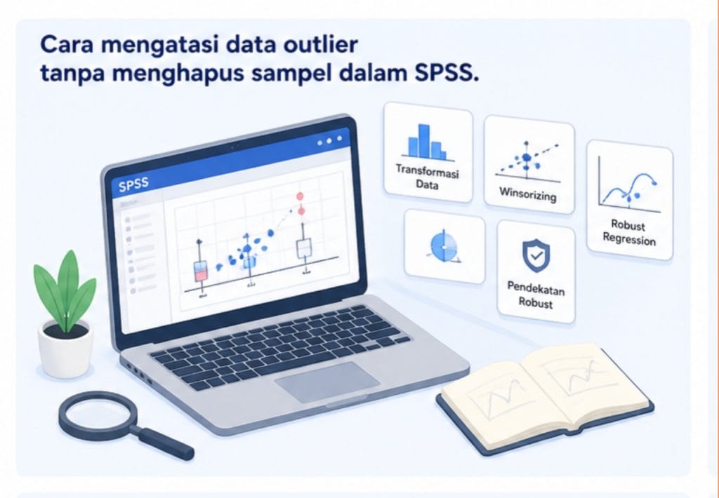 Cara mengatasi data outlier tanpa menghapus sampel dalam SPSS