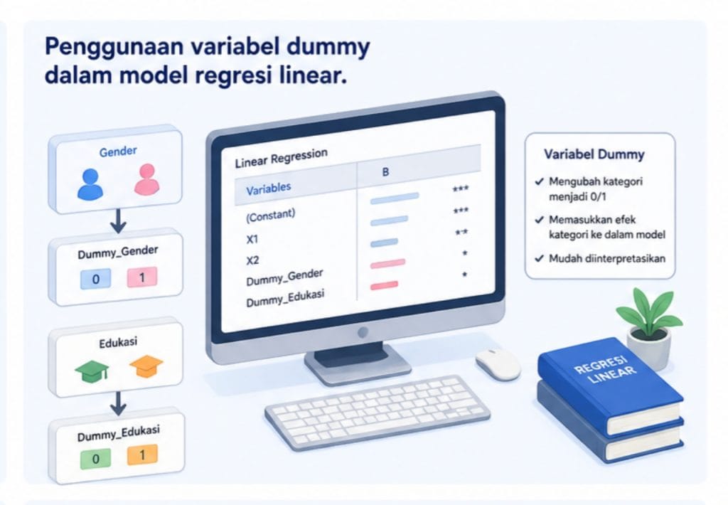 Penggunaan variabel dummy dalam model regresi linear