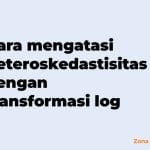 cara mengatasi heteroskedastisitas dengan transformasi log