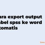 cara export output tabel spss ke word otomatis