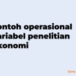 contoh operasional variabel penelitian ekonomi