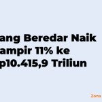 Uang Beredar Naik Hampir 11% ke Rp10.415,9 Triliun