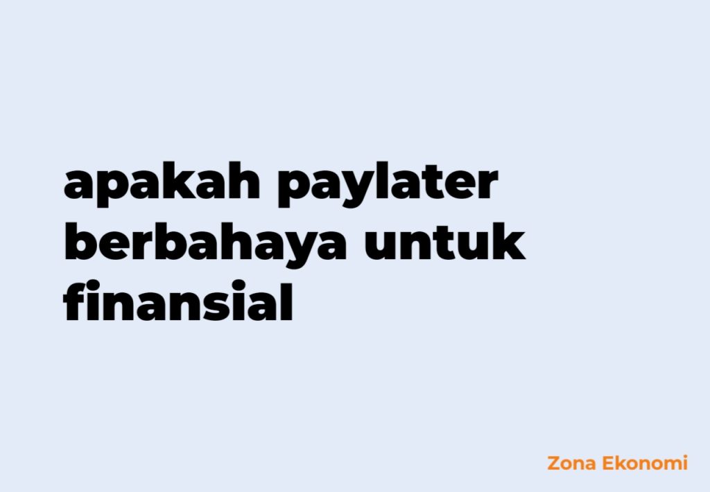 Apakah paylater berbahaya untuk finansial